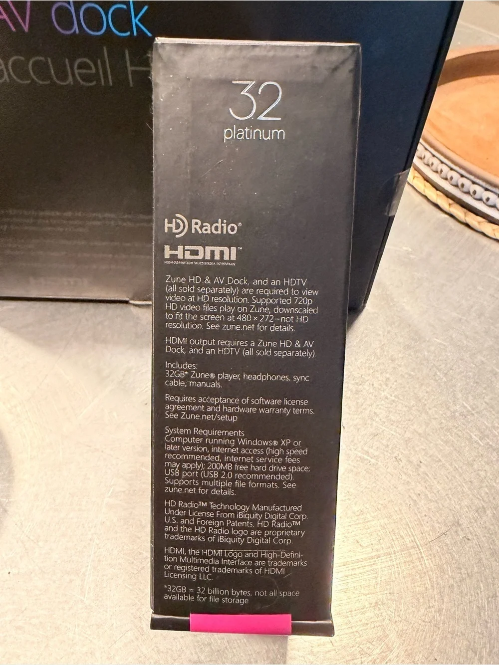 New, Collectors Microsoft Zune HD Portable Media Player - Black & Silver